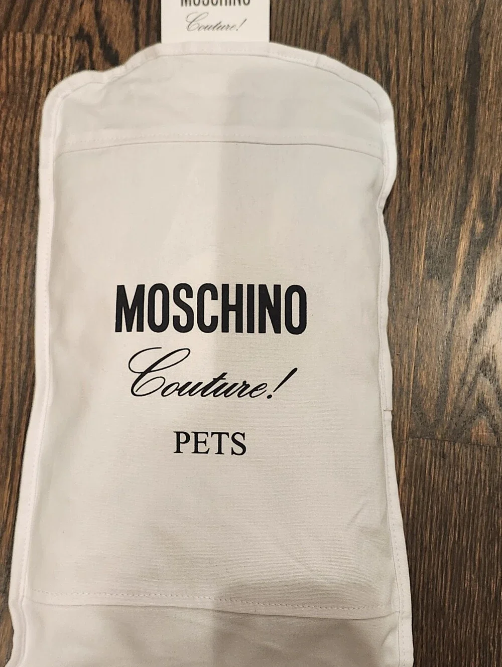 New Moschino Grey Dog Hoodie